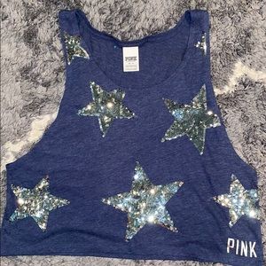 Victoria’s Secret PINK Sequin Crop Top